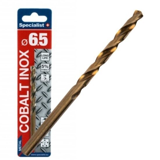 Metalo grąžtas SPECIALIST+ Cobalt, 6,5mm