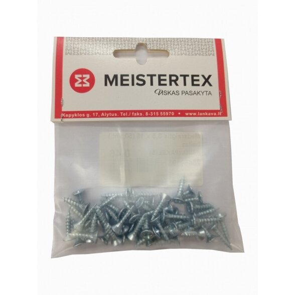Savisriegiai DIN7981 3.5x16mm MEISTERTEX (50vnt) Savisriegiai DIN7981 3.5x16mm MEISTERTEX (50vnt)