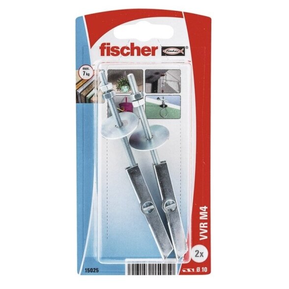 Metalinis laikiklis ertmėse FISCHER VVR M4, 2vnt Metalinis laikiklis ertmėse FISCHER VVR M4, 2vnt