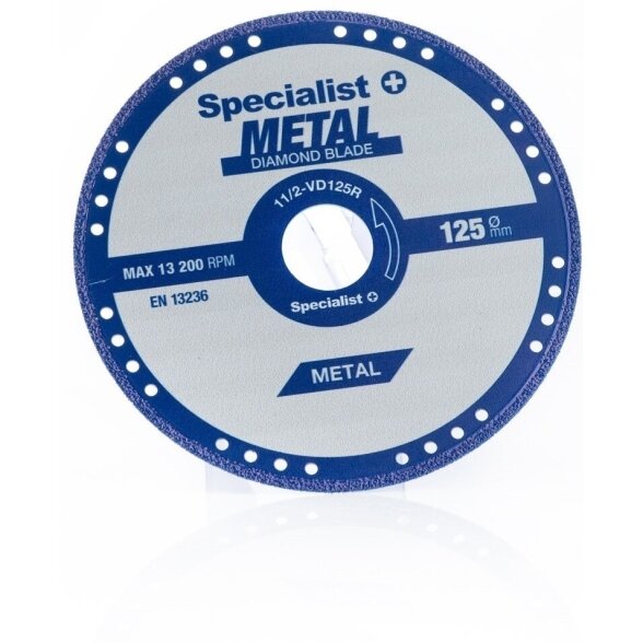 Metalo pjovimo diskas SPECIALIST+, 125x1,4x22,23mm 3