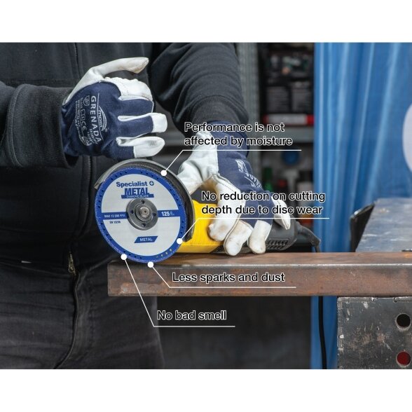 Metalo pjovimo diskas SPECIALIST+, 125x1,4x22,23mm 4
