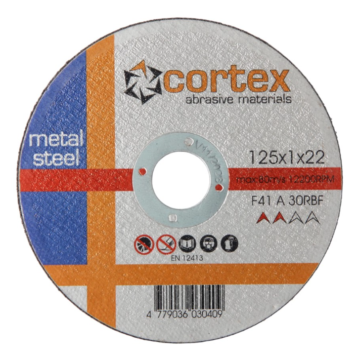Metalo pjovimo diskas CORTEX DAA A30 RBF F41, 22,2x125mm Metalo pjovimo diskas CORTEX DAA A30 RBF F41, 22,2x125mm