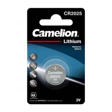 Mikro ličio elementas CAMELION CR2025 3V, 1vnt.