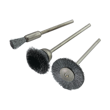 Šlifavimo šepečių su koteliais rinkinys BENMAN 74331, 6mm 3vnt