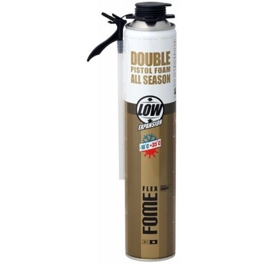 Montavimo putos FOME FLEX Double Pistol Foam, 750ml Montavimo putos FOME FLEX Double Pistol Foam, 750ml