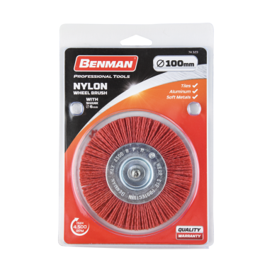 Diskinis šepetys poliravimui su koteliu BENMAN 74323, 100mm