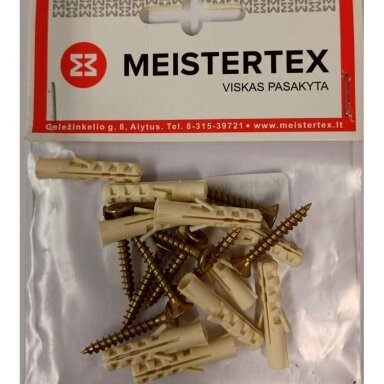 Kaištis su medsraigčiu NAT6 4x30mm MEISTERTEX (10vnt)