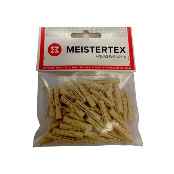 Nailoniniai kaiščiai NAT5 MEISTERTEX (50vnt) Nailoniniai kaiščiai NAT5 MEISTERTEX (50vnt)