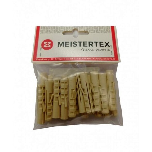 Nailoniniai kaiščiai NAT8 MEISTERTEX (20vnt) Nailoniniai kaiščiai NAT8 MEISTERTEX (20vnt)