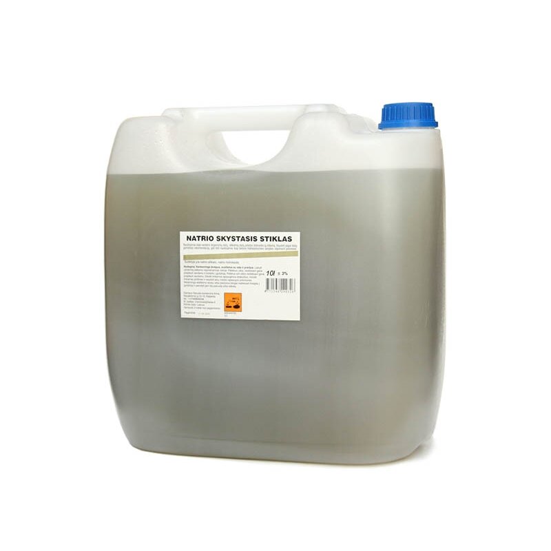 Natrio skystasis stiklas švarus 10l Natrio skystasis stiklas švarus 10l