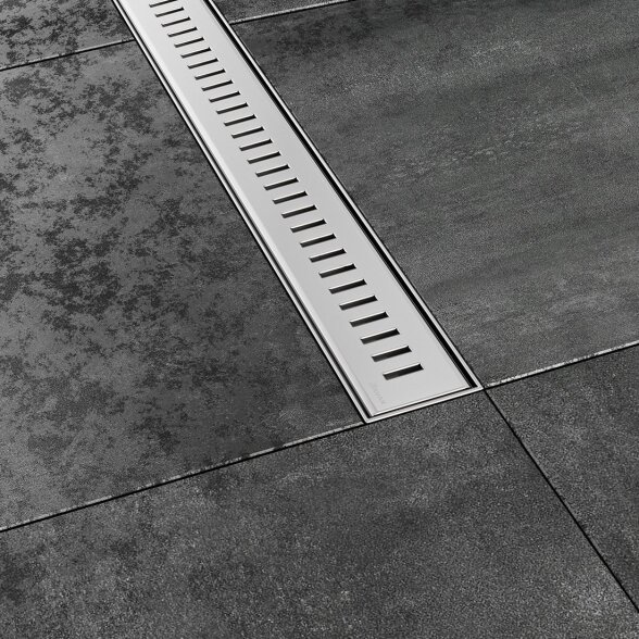 Nutekamasis dušo latakas RAVAK Zebra, 75cm nerūdijančio plieno sp. 1 Nutekamasis dušo latakas RAVAK Zebra, 75cm nerūdijančio plieno sp. 1