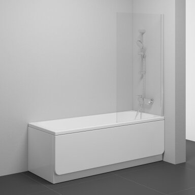 Vonios sienelė RAVAK NVS1, 80x140cm blizgi ir skaidrus stiklas
