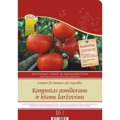 Organinis kompostas pomidorams ir kitoms daržovėms, 16l Organinis kompostas pomidorams ir kitoms daržovėms, 16l