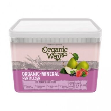 Organinės - mineralinės uogų ir vaisių trąšos ORGANIC WAY, 2,5 kg Organinės - mineralinės uogų ir vaisių trąšos ORGANIC WAY, 2,5 kg