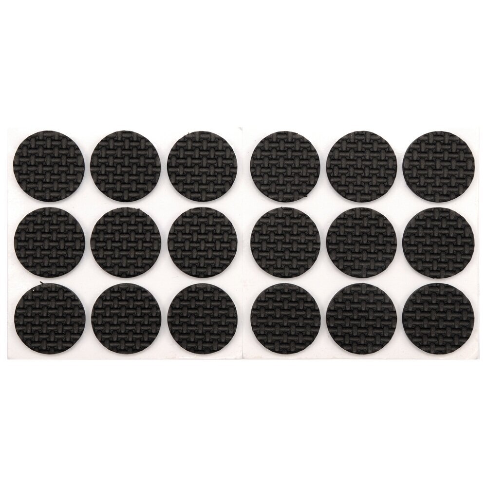 Lipnūs padukai baldams VOREL, 25mm 18vnt juoda sp. Lipnūs padukai baldams VOREL, 25mm 18vnt juoda sp.