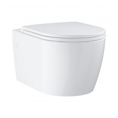Pakabinamas klozetas su dangčiu GROHE Bau Ceramic, balta sp. Pakabinamas klozetas su dangčiu GROHE Bau Ceramic, balta sp.