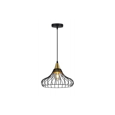 Pakabinamas šviestuvas GTV Lotte 2622, 40W juoda aukso sp.