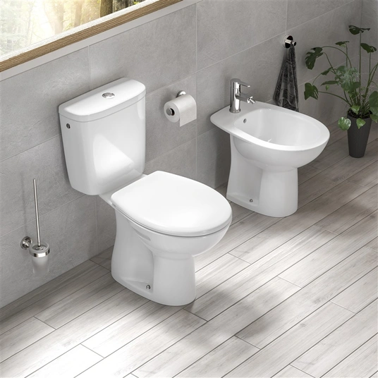 Pastatomas klozetas JIKA Euroline-N, su dangčiu, 355x670mm balta sp. 1 Pastatomas klozetas JIKA Euroline-N, su dangčiu, 355x670mm balta sp. 1