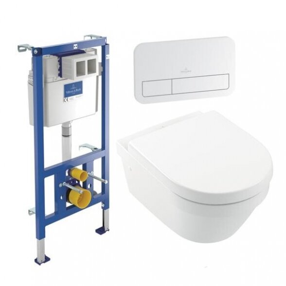 Pakabinamo klozeto komplektas VILLEROY&BOCH 4in1