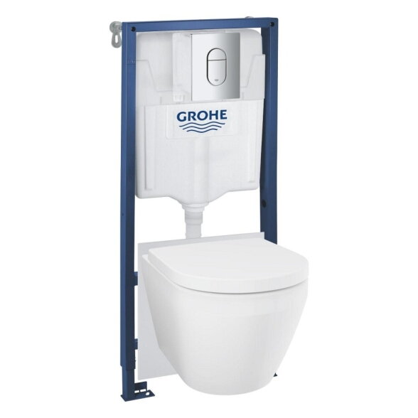 Pakabinamo klozeto komplektas GROHE Solido 5in1, chromo sp. Pakabinamo klozeto komplektas GROHE Solido 5in1, chromo sp.