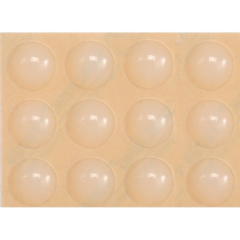 Padukai baldams VOREL lipnūs silikoniniai, 8mm 25vnt.