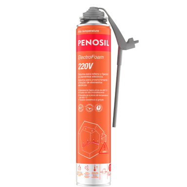 Sandarinimo putos elektros instaliacijai PENOSIL ElectroFoam 220V, 750ml Sandarinimo putos elektros instaliacijai PENOSIL ElectroFoam 220V, 750ml