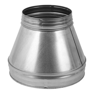 Pereiga metalinė be gumų EUROPLAT RCL120-100, Ø120-Ø100mm