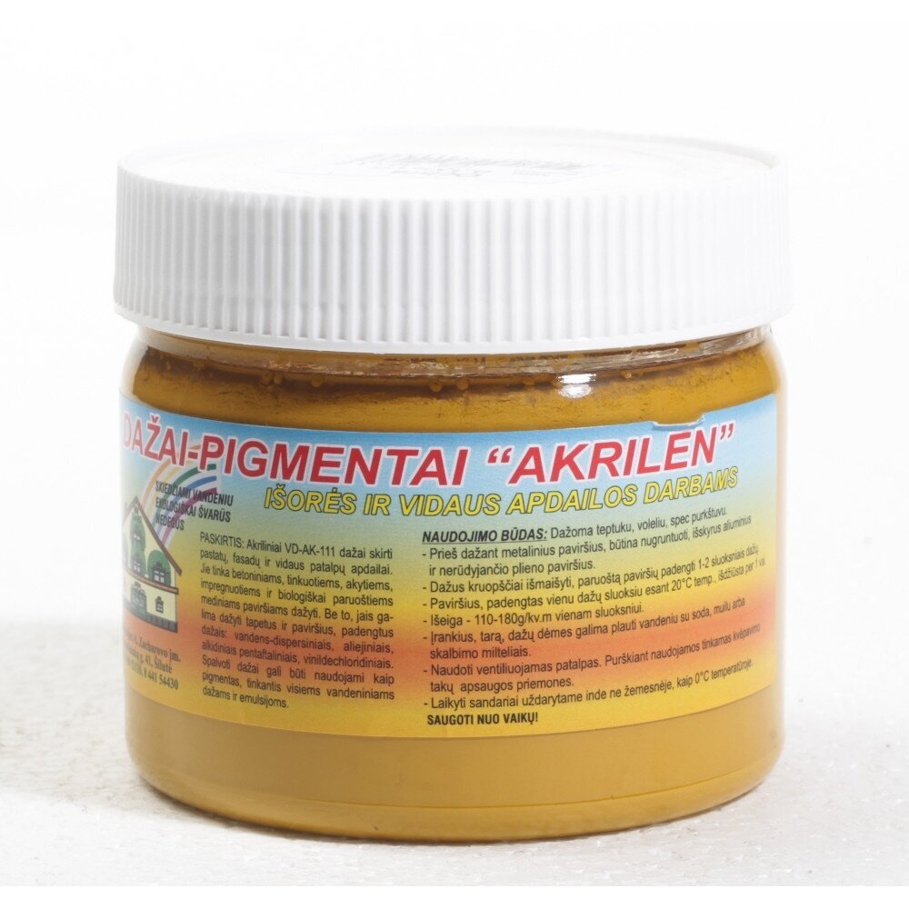 Dažai-pigmentai, 350g ochra sp. Dažai-pigmentai, 350g ochra sp.