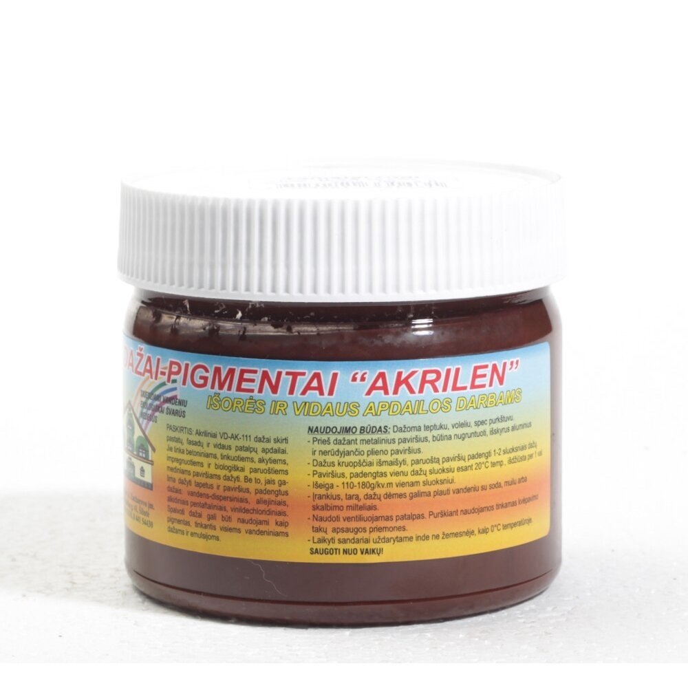 Dažai-pigmentai, 350g tamsiai ruda sp. Dažai-pigmentai, 350g tamsiai ruda sp.