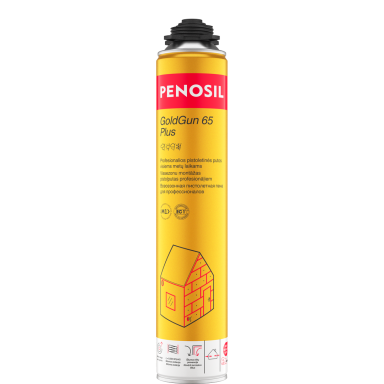 Pistoletinės sandarinimo putos PENOSIL Goldgun 65 Plus, 850ml Pistoletinės sandarinimo putos PENOSIL Goldgun 65 Plus, 850ml