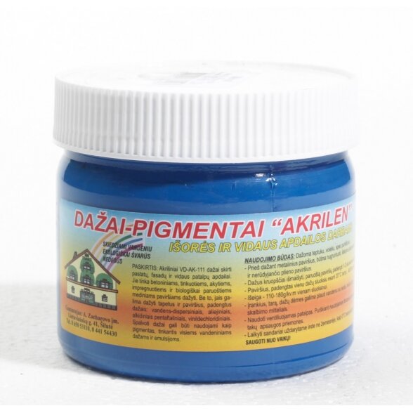 Dažai-pigmentai, 350g mėlyna sp. Dažai-pigmentai, 350g mėlyna sp.