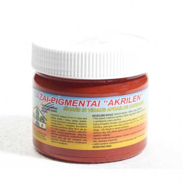 Dažai-pigmentai, 350g ruda sp. Dažai-pigmentai, 350g ruda sp.