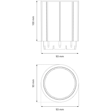 Pjedestalo terasai paaukštinimas DD GROUP DS100, 100mm Pjedestalo terasai paaukštinimas DD GROUP DS100, 100mm