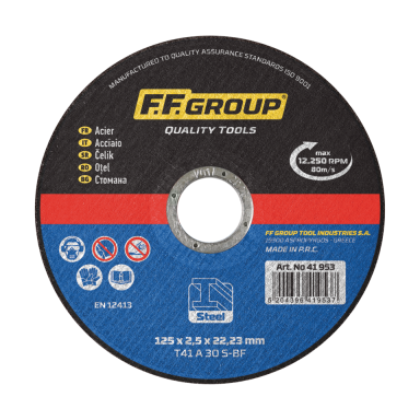 Metalo pjovimo diskas FF GROUP 41953, 125x2,5mm