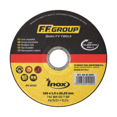 Metalo pjovimo diskas FF GROUP 41949, 125x1mm