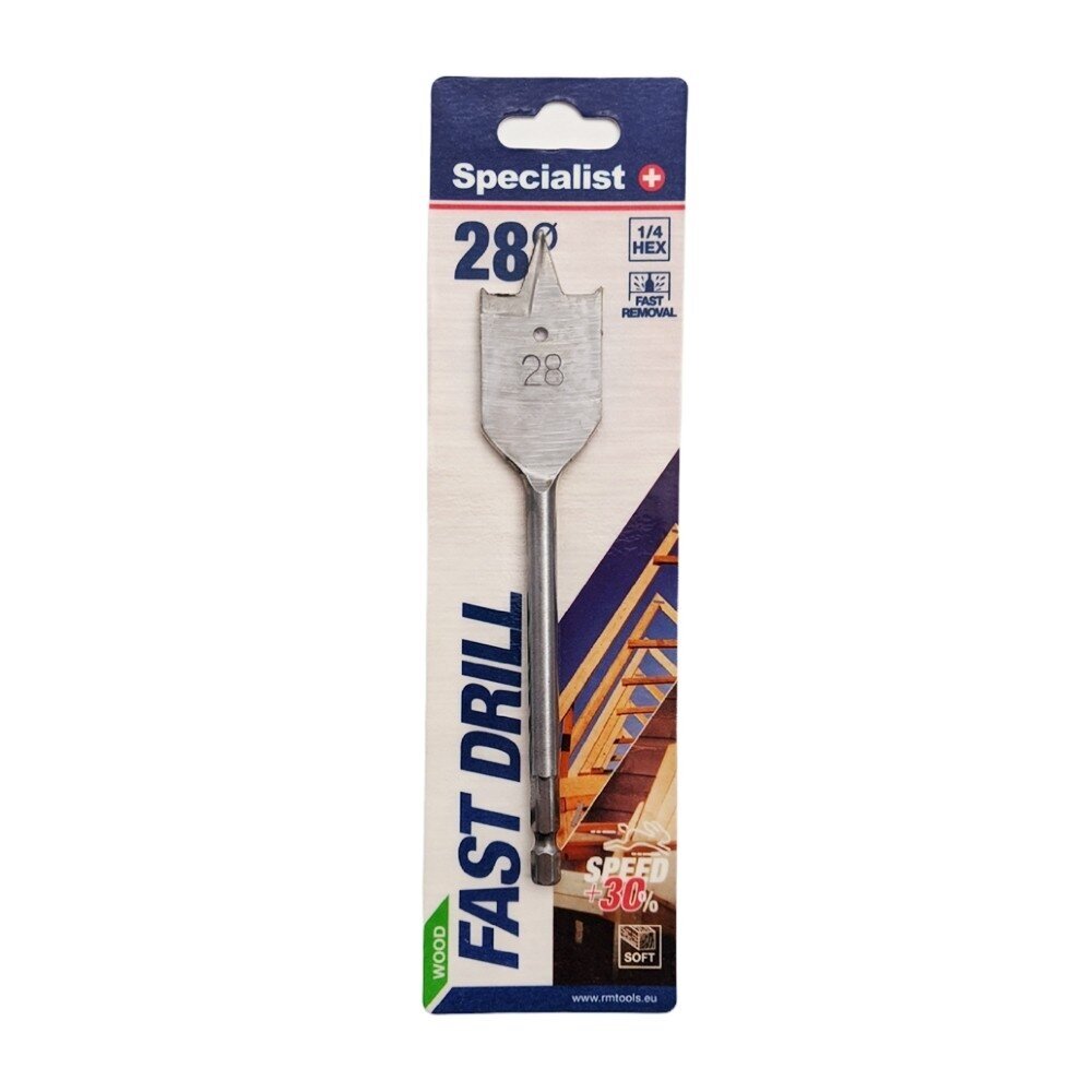 Plunksninis medienos grąžtas SPECIALIST+, 28mm