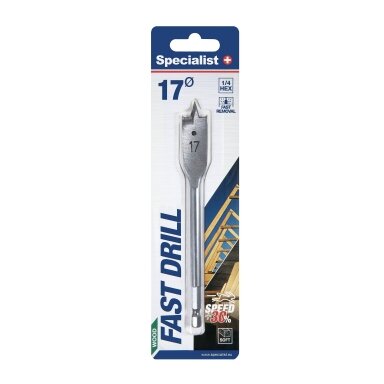 Pluksninis medienos grąžtas SPECIALIST+, 17mm