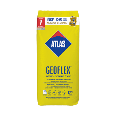 Plytelių klijai ATLAS Geoflex, 25kg Plytelių klijai ATLAS Geoflex, 25kg
