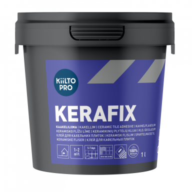 Plytelių klijai KIILTO Kerafix, 1l Plytelių klijai KIILTO Kerafix, 1l