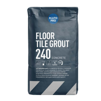 Plytelių tarpų glaistas KIILTO Floor Tile Grout 240, 20kg pilkas Plytelių tarpų glaistas KIILTO Floor Tile Grout 240, 20kg pilkas