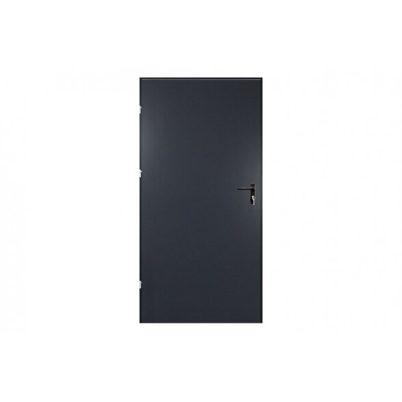 Plieninės durys URAN K99, 990x2090mm antracito sp.