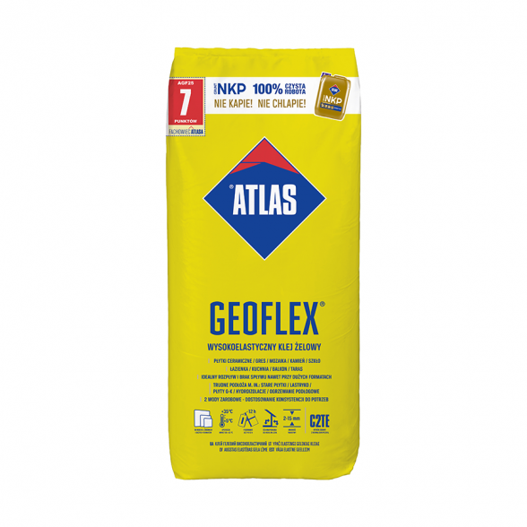 Plytelių klijai ATLAS Geoflex, 25kg Plytelių klijai ATLAS Geoflex, 25kg