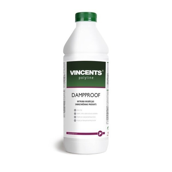 Plastifikatorius betonui VINCENTS POLYLINE Damp Proof, 1l Plastifikatorius betonui VINCENTS POLYLINE Damp Proof, 1l