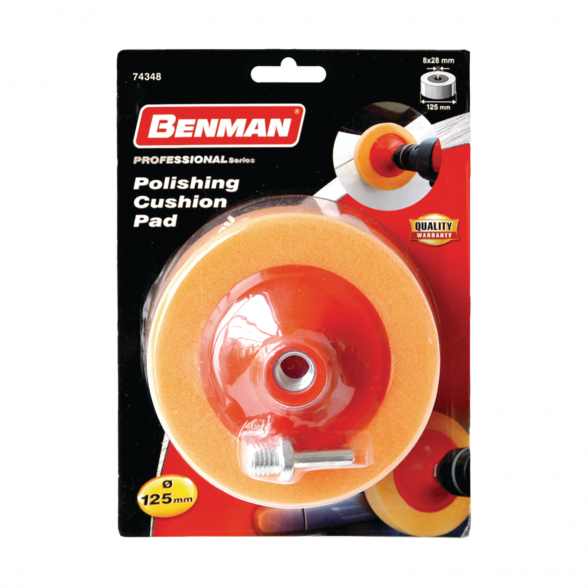 Poliravimo padas-kempinė su koteliu BENMAN 74348, 125x45mm 1 Poliravimo padas-kempinė su koteliu BENMAN 74348, 125x45mm 1
