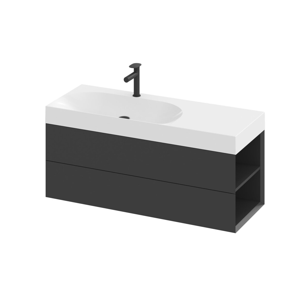 Praustuvas Lite 120/80 D, su skylė maišytuvui, be perpildymui 5 Praustuvas Lite 120/80 D, su skylė maišytuvui, be perpildymui 5