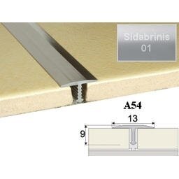 Grindų sujungimo profilis EFFECTOR A54, 200 x 1,3 x 0,9 cm, sidabrinė sp. Grindų sujungimo profilis EFFECTOR A54, 200 x 1,3 x 0,9 cm, sidabrinė sp.