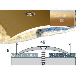 Grindų sujungimo profilis EFFECTOR A04, 93 x 4,9 x 0,8 cm, auksinė sp. 1