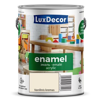 Akrilinė emalė LUXDECOR, 2,5l vanilinis kremas