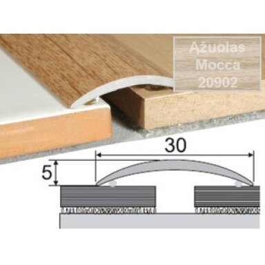 Klijuojamas grindų sujungimo profilis EFFECTOR A03, 93 x 3 x 0,5 cm mocca ąžuolo sp. Klijuojamas grindų sujungimo profilis EFFECTOR A03, 93 x 3 x 0,5 cm mocca ąžuolo sp.