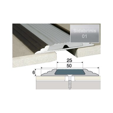 Profilis Effector A10 sujungimo, su juoda guma